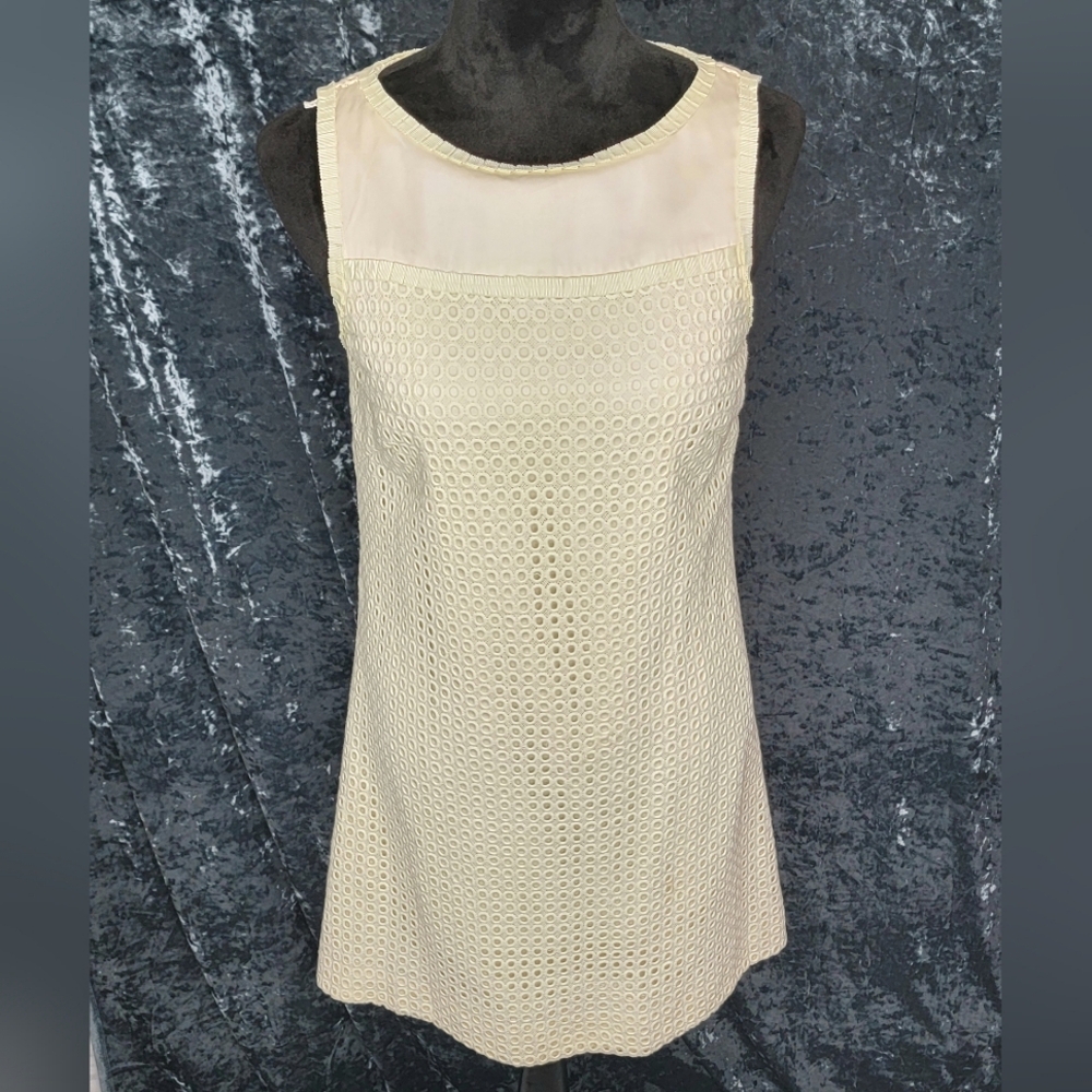 Lilly Pulitzer Vanilla Cream‎ Shift Dress Size 6. #346